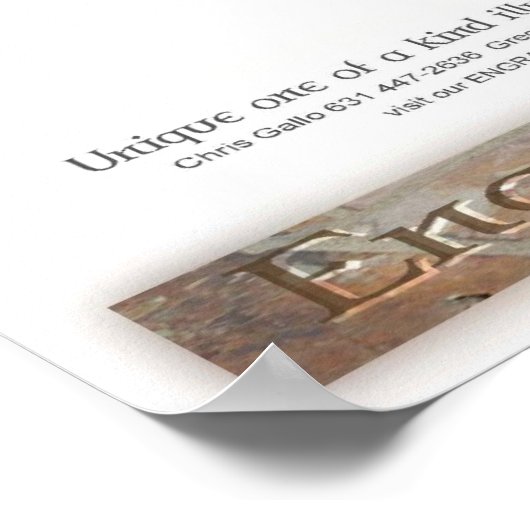 Bluestone Sundial Poster (Ecke)