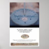 Bluestone Sundial Poster (Vorne)