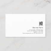 BlueStriped Monogram für Buchhalterfinanzdienstlei Visitenkarte (Rückseite)