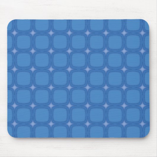 Bluesville Retro Rounded Squares Mousepad (Vorne)