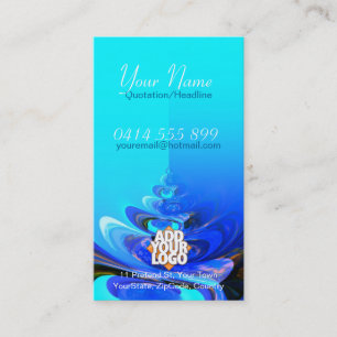BlueSwirl Muschel Business Card Visitenkarte