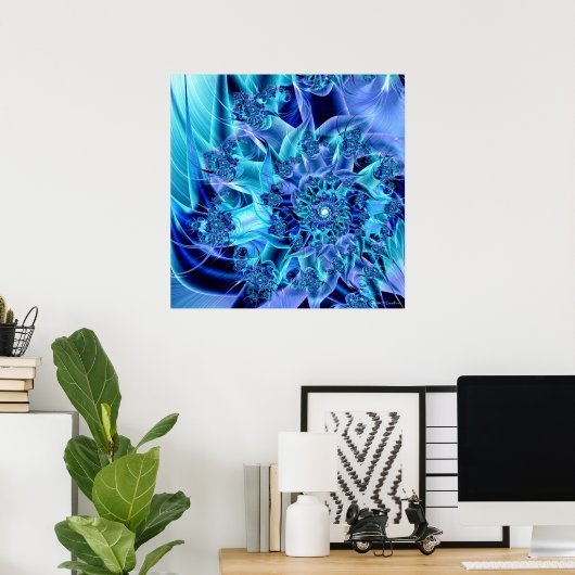 BlueSwirl Poster (Heimbüro)