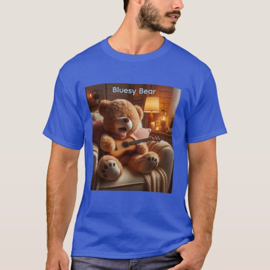 Bluesy Bär T-Shirt (Vorderseite)