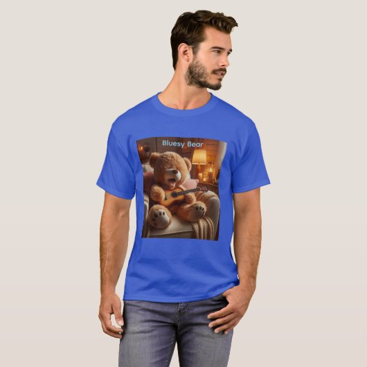 Bluesy Bear  T-Shirt (Vorne ganz)