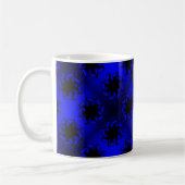 Bluesy Blue Gradient Star Bow Kaffeetasse (Links)