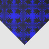 Bluesy Blue Gradient Star Bow Seidenpapier (Ausschnitt)