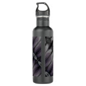 Bluesy Ikat Fog Edelstahlflasche (Rückseite)