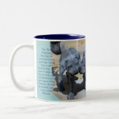 "BlueThai Ridgeback-Phu Quoc dog" Zweifarbige Tasse (Links)
