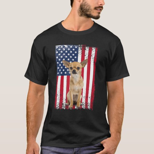 Bluetick Coonhound 4th July American USA Flag Dog T-Shirt (Vorderseite)