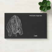 Bluetick Coonhound Abstrakt Art Hund Name Post-it Klebezettel (Büro)
