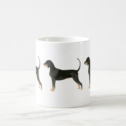 Bluetick Coonhound Basic Brettdesign individuell a Kaffeetasse (Mittel)