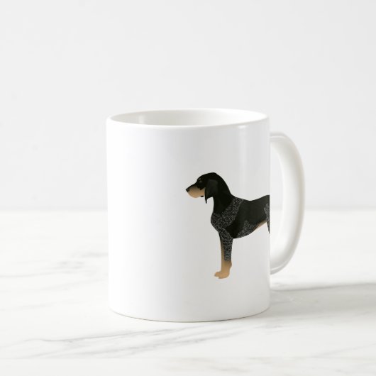 Bluetick Coonhound Basic Brettdesign individuell a Kaffeetasse (VorderseiteRechts)