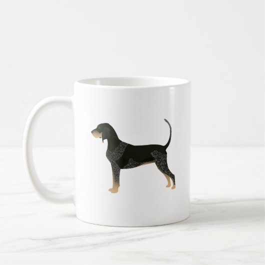 Bluetick Coonhound Basic Brettdesign individuell a Kaffeetasse (Links)
