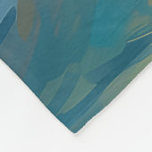 Bluetick Coonhound Beach Surfmalerei Fleecedecke (Ecke)