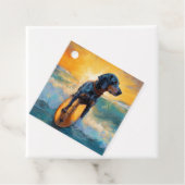 Bluetick Coonhound Beach Surfmalerei Geschenkanhänger (Beispiel)