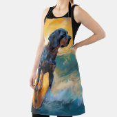 Bluetick Coonhound Beach Surfmalerei Schürze (InSitu)