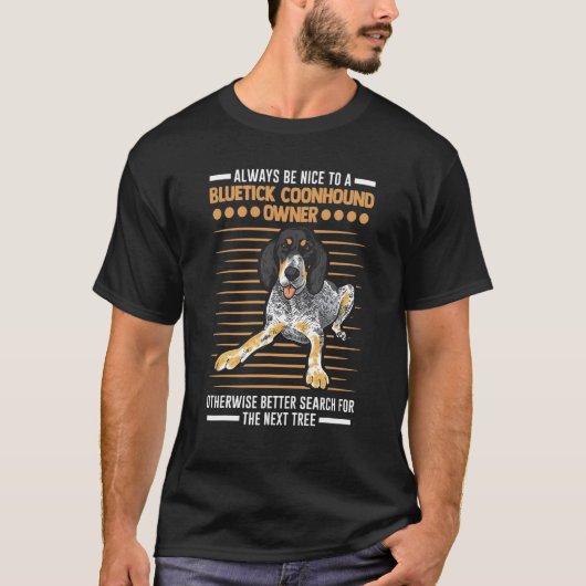 Bluetick Coonhound Besitzer T-Shirt (Vorderseite)