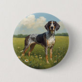 Bluetick Coonhound Button (Vorderseite)