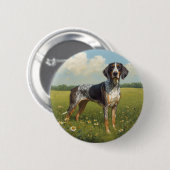 Bluetick Coonhound Button (Vorne & Hinten)