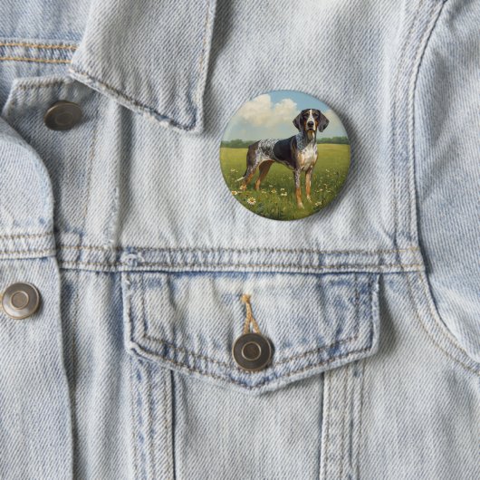Bluetick Coonhound Button (Beispiel)