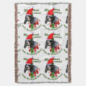 Bluetick Coonhound Christmas Decke (Vorderseite Vertikal)