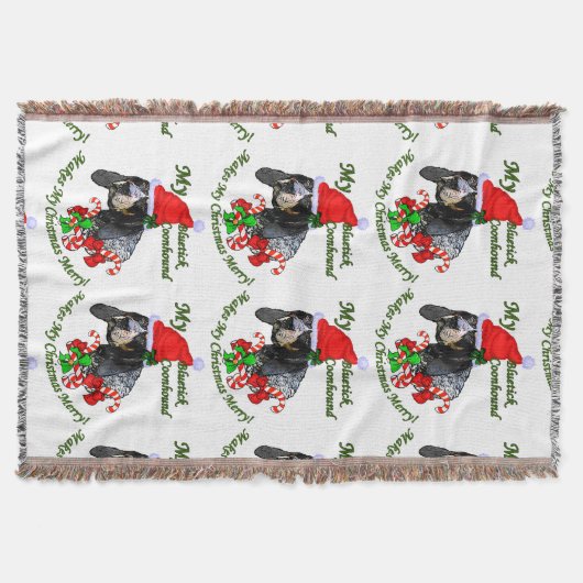 Bluetick Coonhound Christmas Decke (Vorderseite)