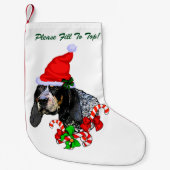 Bluetick Coonhound Christmas Kleiner Weihnachtsstrumpf (Vorderseite)
