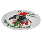Bluetick Coonhound Christmas Schneidebrett (Ecke)