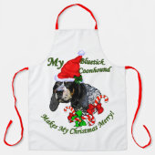 Bluetick Coonhound Christmas Schürze (Vorderseite)