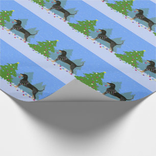 Bluetick Coonhound Dekorieren Weihnachtsbaum Geschenkpapier