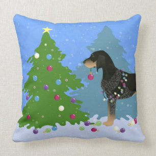 Bluetick Coonhound Dekorieren Weihnachtsbaum Kissen