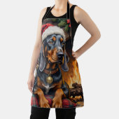 Bluetick Coonhound Dog Cozy Lodge Christmas Schürze (InSitu)