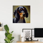 Bluetick Coonhound Dog Poster (Heimbüro)