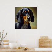 Bluetick Coonhound Dog Poster (Küche)