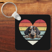 Bluetick Coonhound Dog Schlüsselanhänger (Vorderseite)
