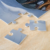 Bluetick Coonhound Dog Winter Wonderland Weihnacht Puzzle (Seite)