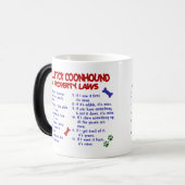 BLUETICK COONHOUND Eigentums-Gesetze 2 Verwandlungstasse (Vorderseite Links)