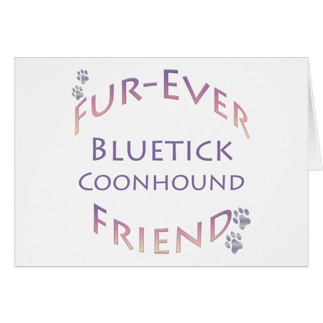 Bluetick Coonhound Furever (Vorderseite (Horizontal))