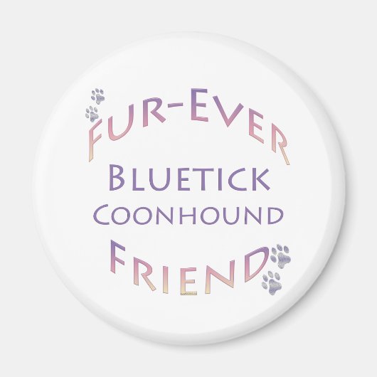 Bluetick Coonhound Furever Magnet (Vorne)