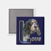 Bluetick Coonhound Geschenke Magnet (Vorderseite/Rückseite)