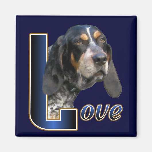 Bluetick Coonhound Geschenke Magnet (Vorne)
