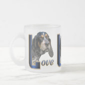 Bluetick Coonhound Geschenke Mattglastasse (Links)