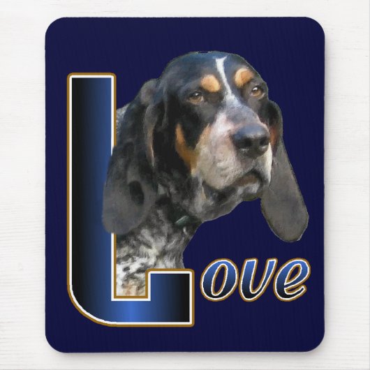 Bluetick Coonhound Geschenke Mousepad (Vorne)