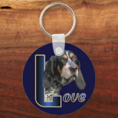 Bluetick Coonhound Geschenke Schlüsselanhänger (Vorderseite)