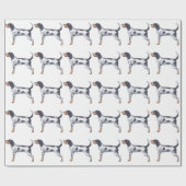 Bluetick Coonhound Geschenkpapier (Flach)