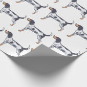 Bluetick Coonhound Geschenkpapier (Ecke)