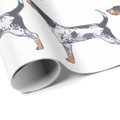 Bluetick Coonhound Geschenkpapier (Rolleneckpunkt)