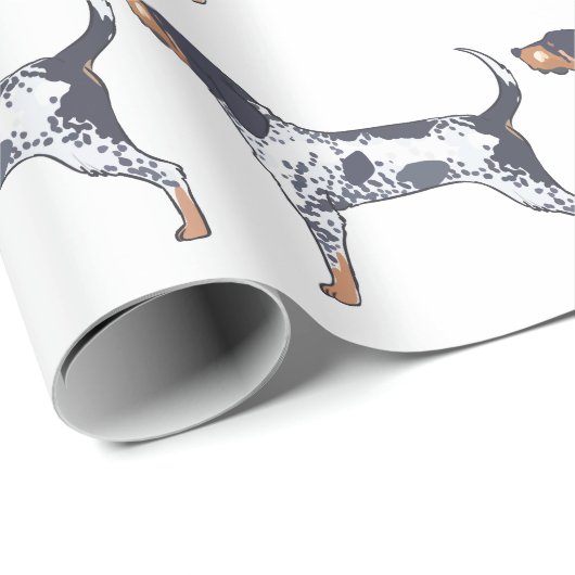 Bluetick Coonhound Geschenkpapier (Rolleneckpunkt)