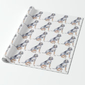 Bluetick Coonhound Geschenkpapier (Ungerollt)