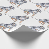 Bluetick Coonhound Geschenkpapier (Ecke)